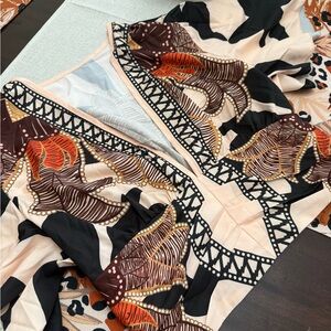 SHEIN Multicolor Patterned Top